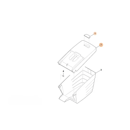 STIHL  Górna część kosza na trawę kompl. 6375 760 2100